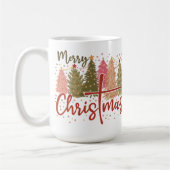 Joyeux arbres de Noël et Gnome Mug en céramique (Gauche)