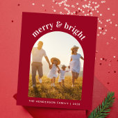 Joyeux Arche brillante Photo Rouge Budget Carte de