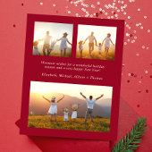 Joyeux Arche brillante Photo Rouge Budget Carte de