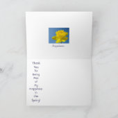 Joyeux au printemps ! Cartes Merci du bonheur (Intérieur)