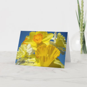 Joyeux au printemps ! Cartes Merci du bonheur