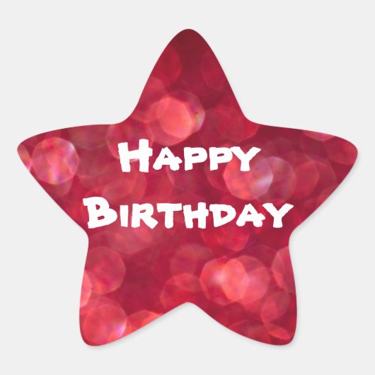 Joyeux Autocollant coloré d'anniversaire (Devant)