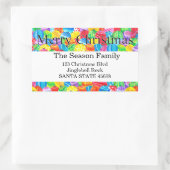 Joyeux autocollant d'aquarelle peint à la main de  (Sac)