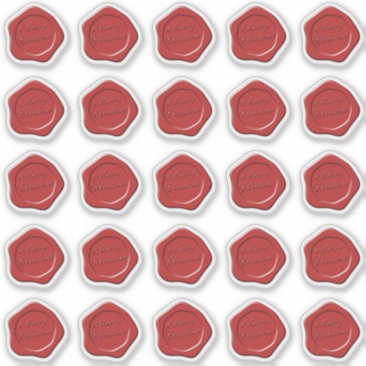 Joyeux autocollant de cire de Noël (Devant)