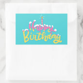 Joyeux Autocollant rectangulaire (Sac)