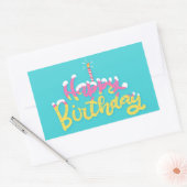 Joyeux Autocollant rectangulaire (Enveloppe)