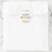 Joyeux autocollants d'anniversaire (Sac)