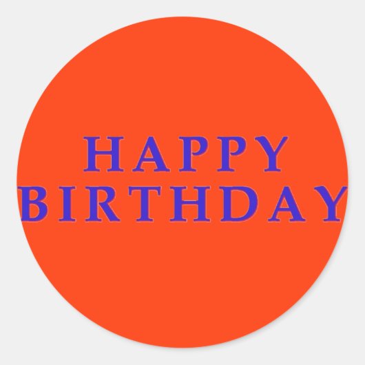 Joyeux autocollants d'anniversaire (Devant)