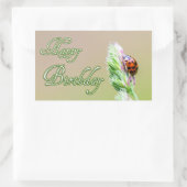 Joyeux autocollants d'anniversaire avec un coccine (Sac)