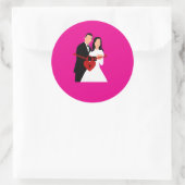 Joyeux autocollants d'anniversaire fête d'Hallowee (Sac)