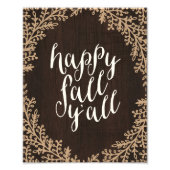 Joyeux automne Y'all | Impression d'art (Devant)