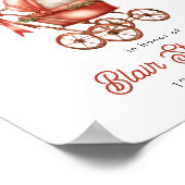 Joyeux Baby shower de Noël Affiche de bienvenue (Coin)