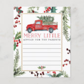 Joyeux Baby shower de verdure Cartes de conseils d (Devant)