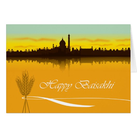 Joyeux Baisakhi, Silhouette du paysage urbain en I (Devant horizontal)