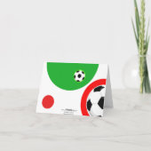 Joyeux bal de football de carte de vacances (Dos)