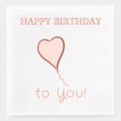 Joyeux ballon coeur d'anniversaire (Recto)