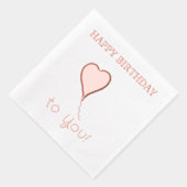 Joyeux ballon coeur d'anniversaire (Droite)