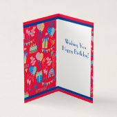 Joyeux ballon d'anniversaire, Streamers et carte d (Inside)