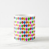 Joyeux Ballons colorés de Mug d'anniversaire (Centre)