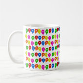 Joyeux Ballons colorés de Mug d'anniversaire (Gauche)