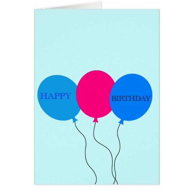 Joyeux Ballons d'anniversaire (Devant)