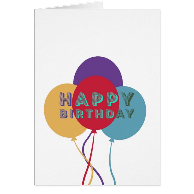 Joyeux Ballons d'anniversaire (Devant)