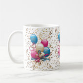 Joyeux Ballons de Mug Anniversaire (Gauche)