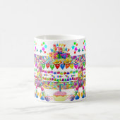Joyeux Ballons de Mug Anniversaire (Centre)
