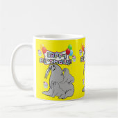 Joyeux Ballons de phoques gris de Mug Anniversaire (Gauche)