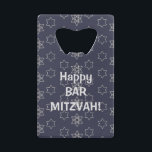 Joyeux Bar Mitzvah !<br><div class="desc">Joyeux Bar Mitzvah ! Décoration d'anniversaire 20XX. Motif bleu marine avec étoiles d'Israël. Design moderne</div>