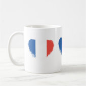 Joyeux Bastille Day Hearts Café Mug (Gauche)