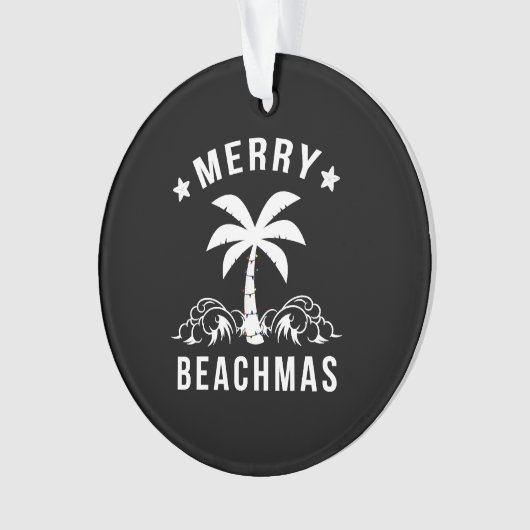 Joyeux Beachmas Palm Tree Beach Noël (devant)