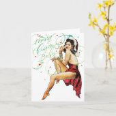 Joyeux bébé de Noël Carte de vacances pliée (Fleur jaune)