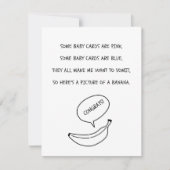 Joyeux bébé Joyeux Carte avec banane (Devant)