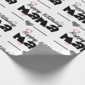 Joyeux Birthday Mama Papier cadeau (Coin)