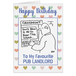 Joyeux Birthday Pub Landlord