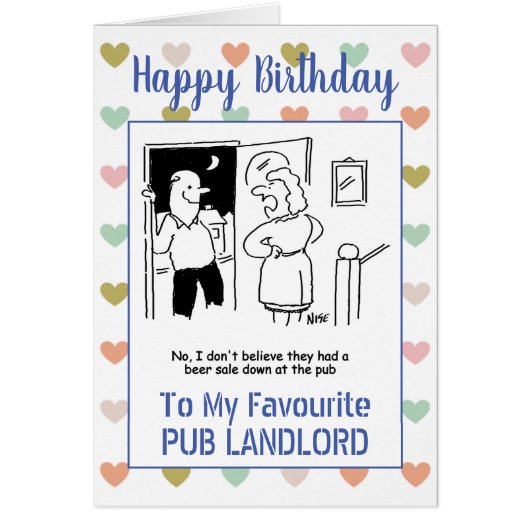 Joyeux Birthday Pub Landlord (Devant)