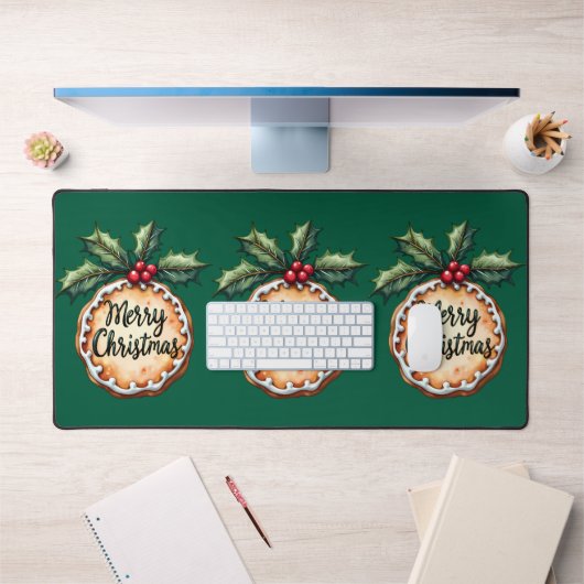 Joyeux biscuit de Noël avec baies Holly (Bureau 1)