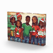 Joyeux bloc photo de l'arbre de Noël pour filles (Droite)