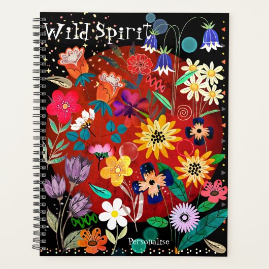 Joyeux Boho Flowers Wild Spirit Citation Journal (Devant)