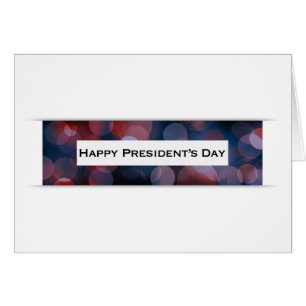 Joyeux bokeh du Jour du Président