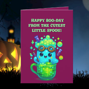 Joyeux Boo Day mignonne Ghost photo cartes Hallowe