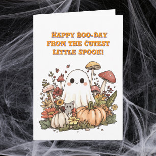 Joyeux Boo Day mignonne Ghost photo cartes Hallowe