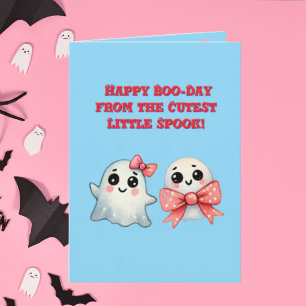 Joyeux Boo Day mignonne Ghost photo cartes Hallowe