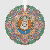 Joyeux Bouddha Souriant Bodhi Leaf Mandala (dos)