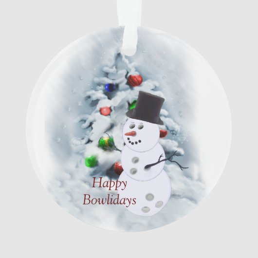 Joyeux Bowlidays Snowman (dos)