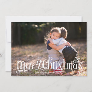 Joyeux bras de Noël Carte photo de vacances