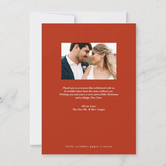 Joyeux & Bright baies et branches carte photo (Dos)