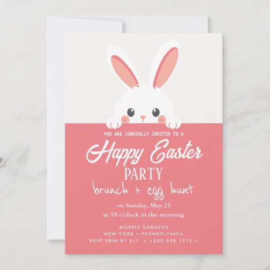 Joyeux Brunch de Pâques et invitation à la chasse  (Devant)