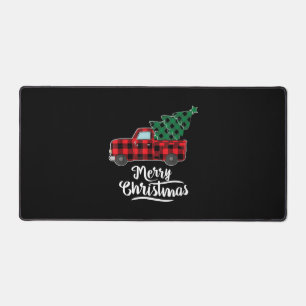 Joyeux Buffalo de Noël Plaid Arbre de Noël Rouge